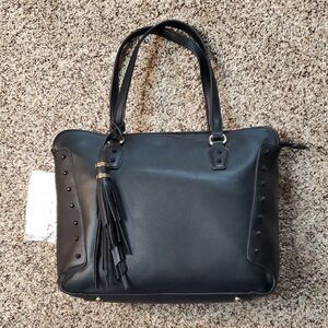 Gussaci Stylish Black Tote Bag